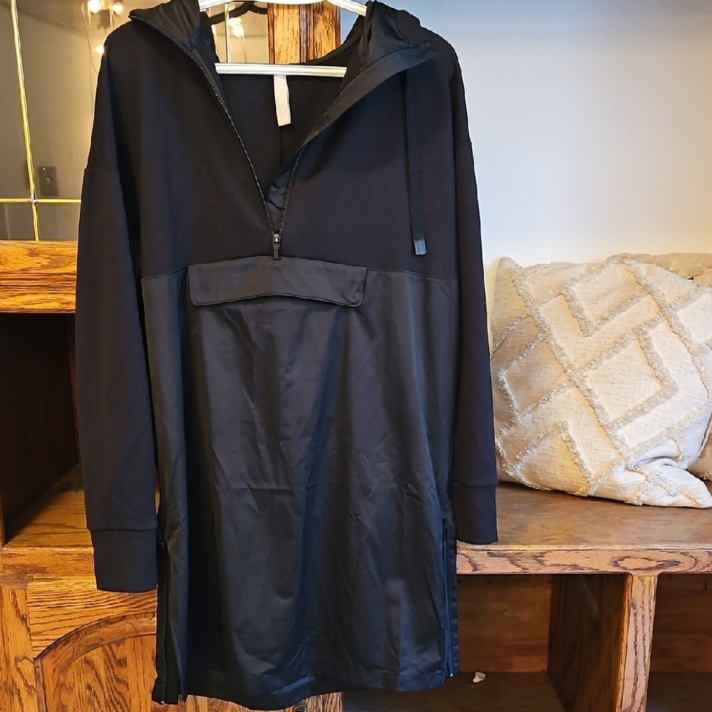 Athleta Black Hooded Sweatshirt